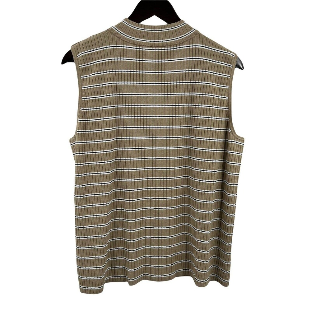 Talbots Sleeveless Mock Striped Sweater Size 3X‎ Petite - Picture 3 of 5